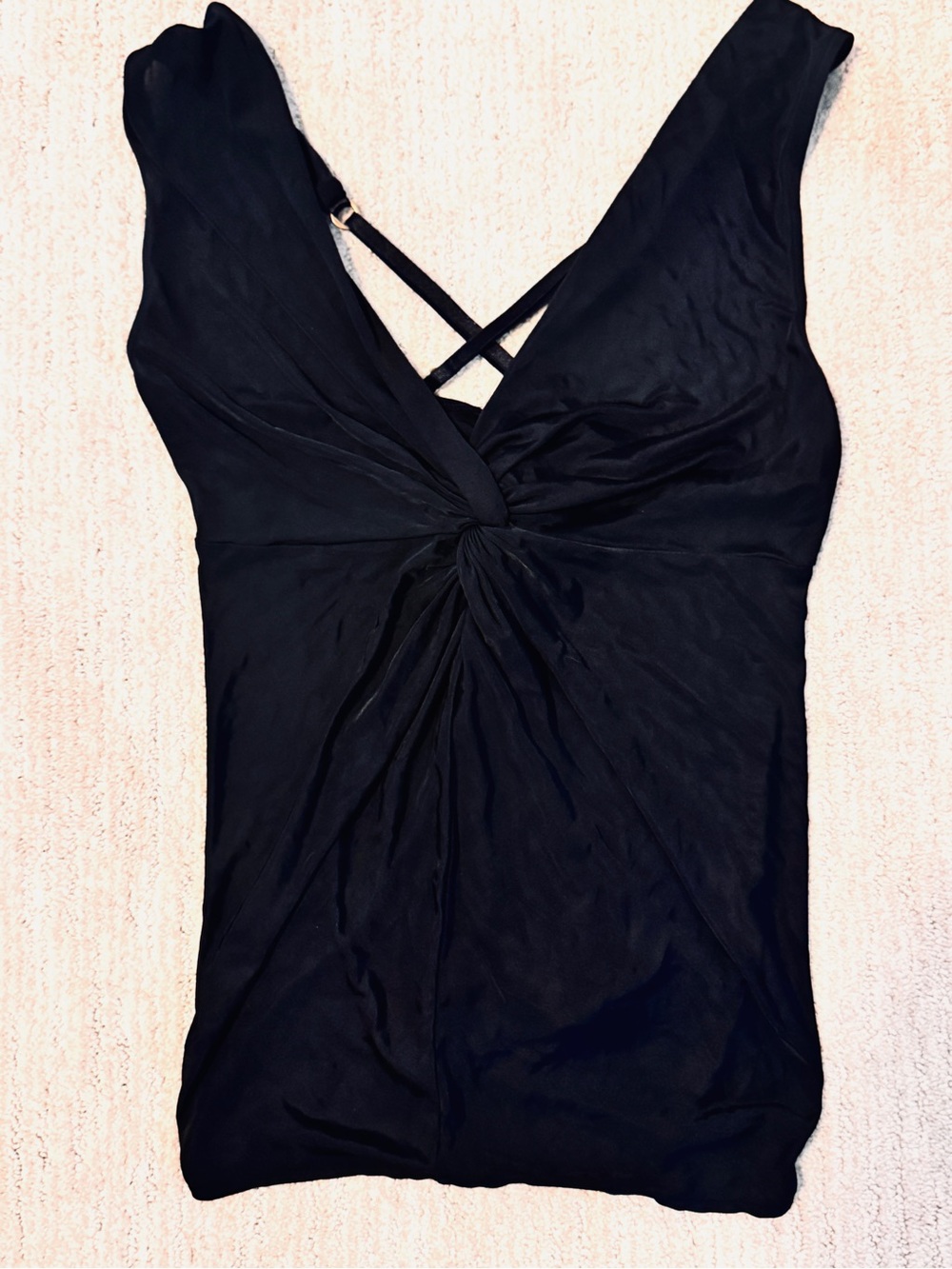 Victoria's Secret Black V-Neck Twist-Front Camisole